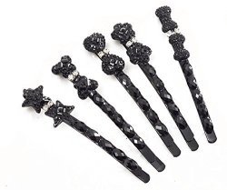 Sumddy 10 Pcs Black Crystal Hair Headdress Bow Hair Accessories Folder Handmade Side Edge Rhinestone Hairpin Prices Shop Deals Online Pricecheck