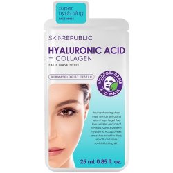 Skin Republic Hyaluronic Acid+collagen Face Mask Sheet