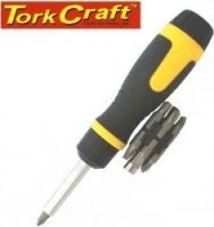 Tork Craft Ratchet Screw Driver 13 In 1 With Insert Bits