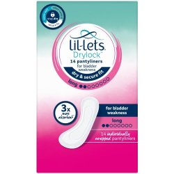 Lil-Lets Drylock Long Pantyliners 14 Liners