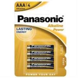 Panasonic Alkaline Power Aaa Batteries 4 Pack Retail Box No Warranty product Overviewthe Alkaline Aaa Batteries Are Formulated To Provide Reliable And Dependable Power
