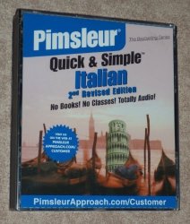 Pimsleur Quick & Simple Italian 4 Cd Set 2ND Revised Edition