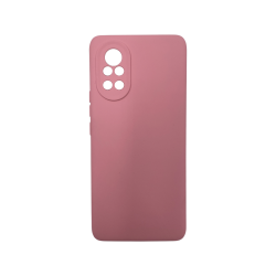 Liquid Silicone Cover For Huawei Nova 8 With Camera Cut-out Case - Pink