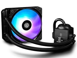 Deepcool Gamer Storm Captain 120 Rgb Fan Cpu Liquid Cooler With Rgb 120MM Fan And Rgb Waterblock AM4 Compatible 3-YEAR Warranty