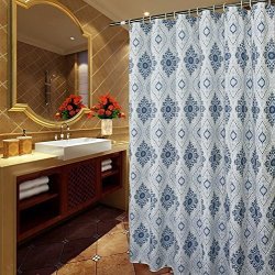 Welwo Extra Long Shower Curtain 84 Inch, 84 Inch Hookless Shower Curtain With Liner