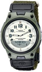Men's Casio AW80V-3BV World Time Ana-digi Data Bank 10-YEAR-BATTERY Watch