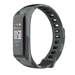 HP95 Smart Watch For Sports And Health Blue Tooth Colorfu Screen Fitness Activity Tracker Pedometer Heart Rate Sleep Monitoring Black