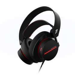 1MORE - Spearhead VR Young Over-ear 53MM Driver 7.1 Virtual Surround Sound LED Lighting - 3.5MM USB Gaming Headset - Black
