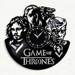 Game Of Thrones Vinyl Clock - Game Of Thrones Wall Clock - Best Gift For Fans Game Of Thrones - Original Wall Home Decor