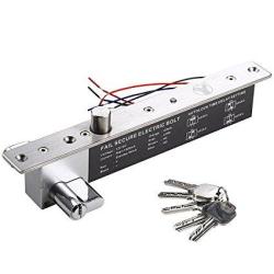 UHPPOTE DC12V Electric Drop Bolt Lock Key Open Fail Secure No W Cylinder Time Delay