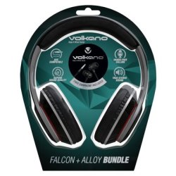 Volkano Wired Serie Falcon + Alloy Headphone & Earphone Combo
