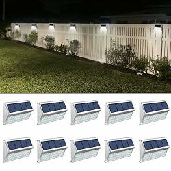 led solar lights for fence post