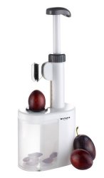 Westmark 40232260 2-IN-1 Plum Pitter Stoner With Stainless Steel Plunger And Waste Container