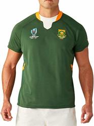 Lqww Rwc 2019 Rugby World Cup South Africa Home And Away Rugby Jersey Football Shirt Polo T-Shirt South Africa Springboks Shirt Green 3XL