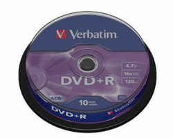 Verbatim DVD+R 4.7GB 16X Matte Silver