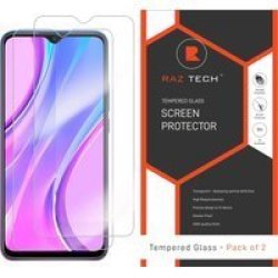 Tempered Glass Screen Protector For Xiaomi Redmi 9 Pack Of 2