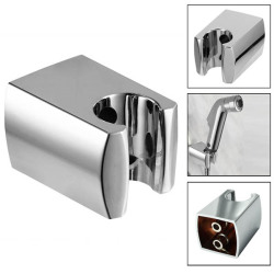 Bathroom Abs Wall Mounted Silver Color Handheld Shower Head Holder