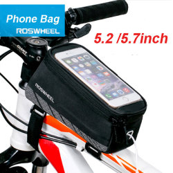 5.2" 5.7" Phone Bag Bike Bicycle Frame Tube Pouch Touchscreen Phone Case