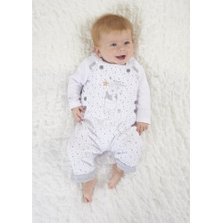 Winnie The Pooh Dungaree With Long Sleeve Bodysuit Set