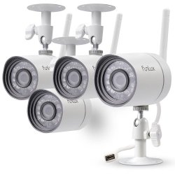 Funlux 720P HD Outdoor Wireless Home Surveillance Video Cameras System 4 Pack Free Shipping