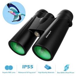 Deals on 12X42 Roof Prism Binoculars For Adults - Professional HD  Binoculars For Birds Watching Hunting Concerts With Clear Weak Light Vision  - BAK4 
