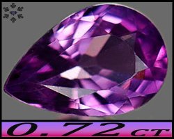 0.72ct Vivid Reddish Purple Sapphire Vvs - Rare Majestic Unheated Morogoro Tanzania Pear