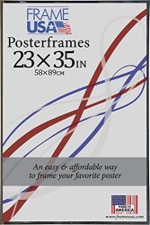Black 23X35 Poster Frame W plexi-glass And Hardboard Backing 5127
