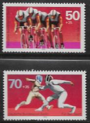 Germany - Berlin Mnh 1978 Sport Fencing Cycling