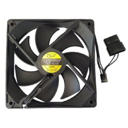 120MM Dual Molex Fan - Powerful Cooling For Your PC Case 12V Black