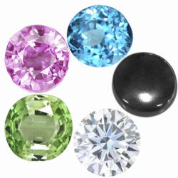 Collectors Dream 5 Different Gemstones All 100% Natural 0.640cts In Total