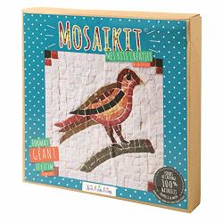 Trois Petits Points Bird Marble Mosaic Art Kit - Red Robin Bird 10" X 10