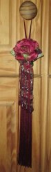 The Velvet Attic - Handmade Vintage Velvet Rose Long Tassel