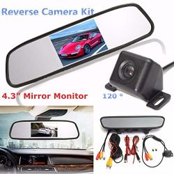 Vehicle Camera - Inch Display Car Universal Auto Rear View Mirror Monitor Backup Reversing Camera Kit