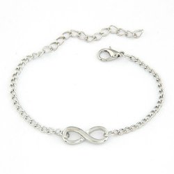 Silver Plated Infinity Anklet