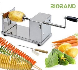 Tornado Potato Spiral Cutter Slicer Spiral Potato Chips PRESTO 4spits Potato  Tower Making Twist Shredder Cooking Tools