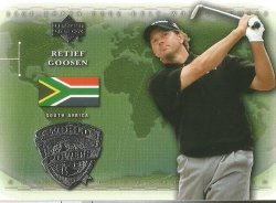 GOOSEN Retief - "golf World Powers" Trading Card - Upper Deck 2004