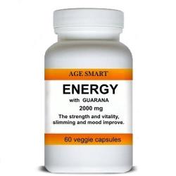 @1 Energy Weight Loss With Pure Guarana Extract 98% Purity 60 Caps 2000 Mg.slimming Good Mood.