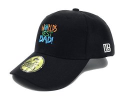 Gold Supreme B L K : Worlds Best Dad Hat - Black