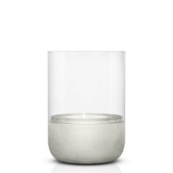 Candle Holder Concrete & Glass Calma - Small