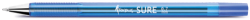 Ballpoint Pen "sure" - Black Blue Or Red - Blue