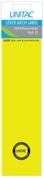 - Lever Arch Labels - Yellow Pack Of 12 Box Of 10