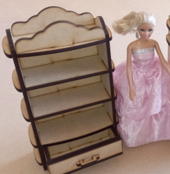 Barbie Chest Of Drawers And Cupboard - Chest Of Drawers
