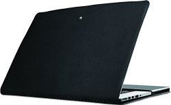 Promate Lightweight Leather Folder Protective Case For Mac Macbook Pro 15 Inches Black MACLINE-PRO15