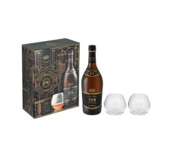 10 Kwv Yo Brandy With 2 Glasses In Gift Pack 1 X 750ML