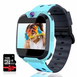 Leoinhow Smart Watch For Kids - Phone Calls 7 Games Music For 3-12 Years Old Blue