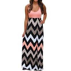 Long Caopixx Dress Striped Boho Dress Ladies Beach Summer Sundrss Maxi Dresses Plus Size Asia Szie L Orange