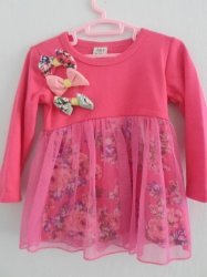 Lovely Pink Floral Tutu Top With Matching Leggings 12 - 18 Mths On