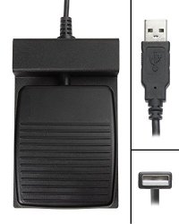 Dictation Foot Pedal For Dragon Medical Practice Edition Legal Group And Dragon Medical One Hands Free USB Single Button Press And Holddictation Foot Pedal