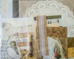 Scrapbook And Craft Pack Colour Kit - Vintage Brown And Gold