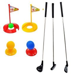 Plastic Clubs Golf Pro Set Toy Sports Indoor Game Junior Training 12 Pcs